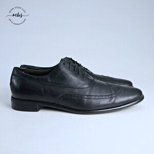 Auri Diabic Leather Wingtip Lace‎ Up Oxfords Black Men EU 46 US 12.5-13